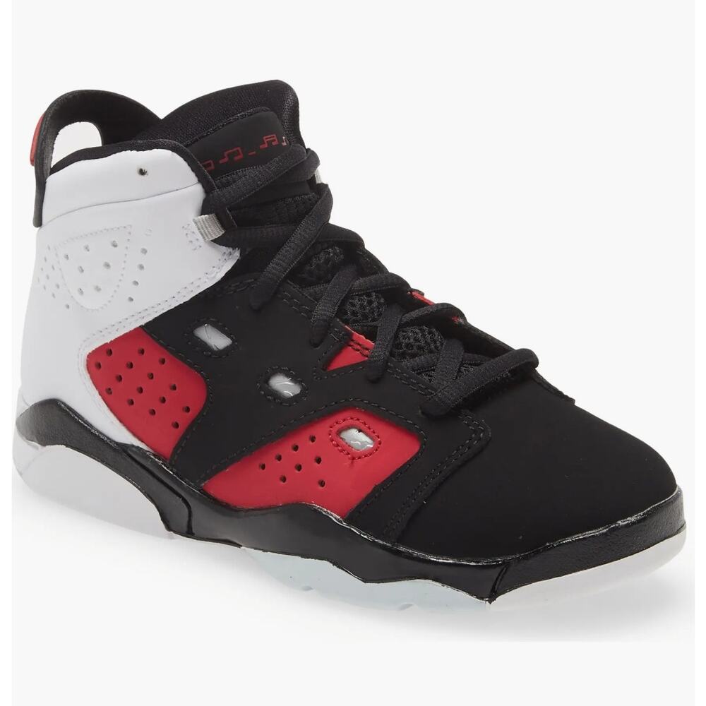 Nike Jordan 6-17-23 5.5Y womens 7 basketball sneaker shoe black white carmine - Picture 2 of 10